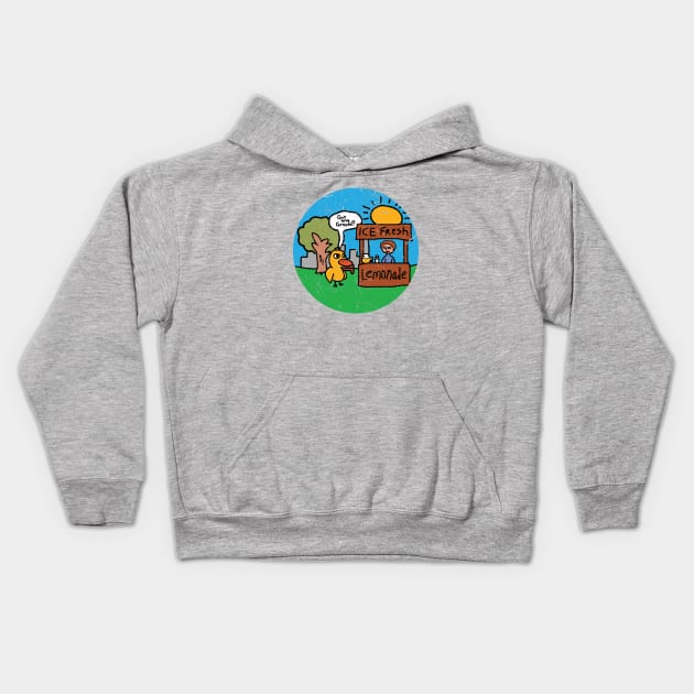 Got any Grapes? (with Circular Background Grunged) Kids Hoodie by TonieTee